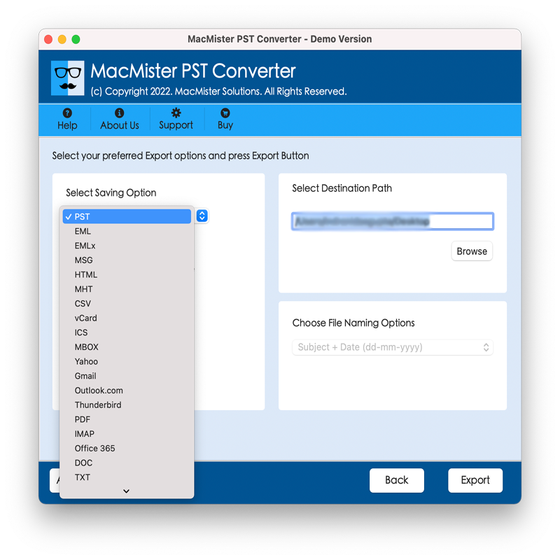 MacMister PST Converter for Mac