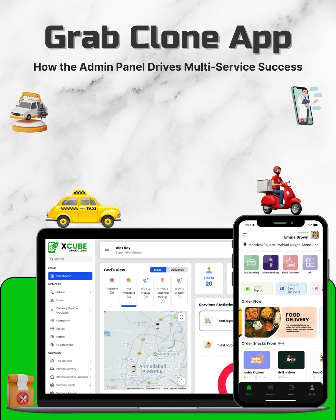 Grab Clone App Development – Super App for Modern Entr