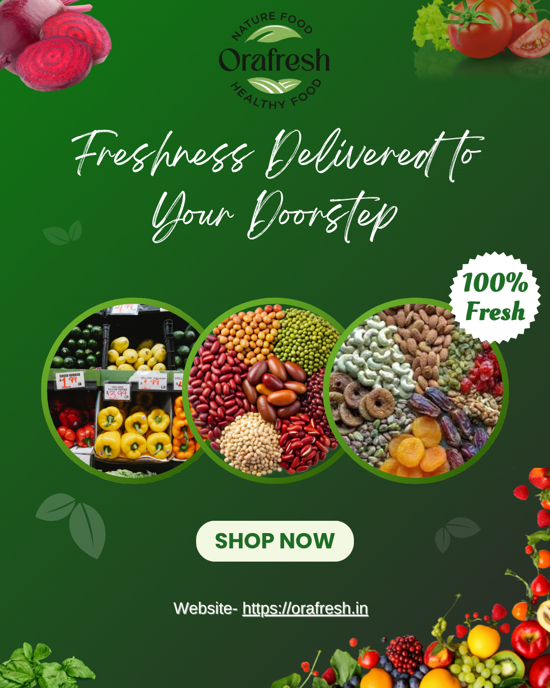 Order Fresh Fruits & Groceries Online from OraFresh