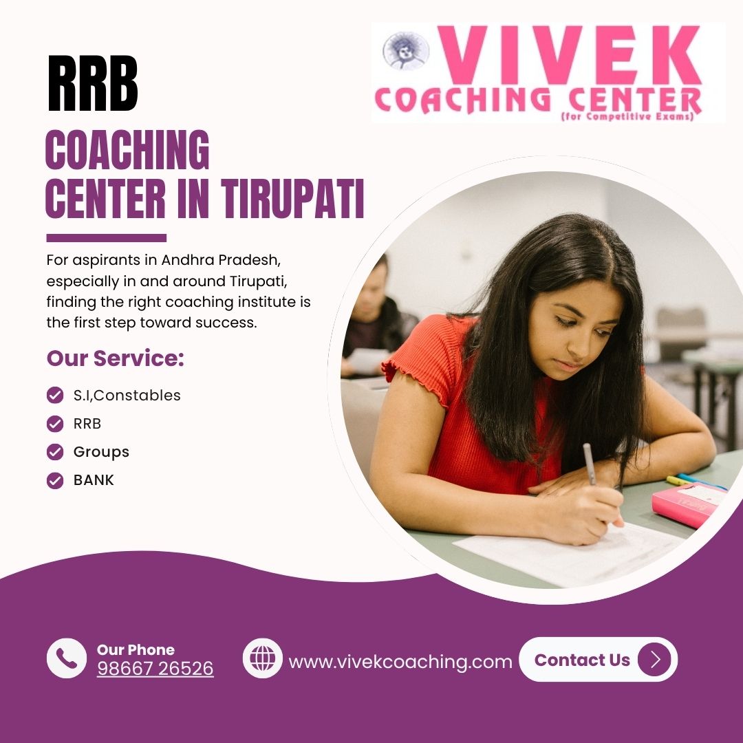 RRB Coaching Centre in Tirupati