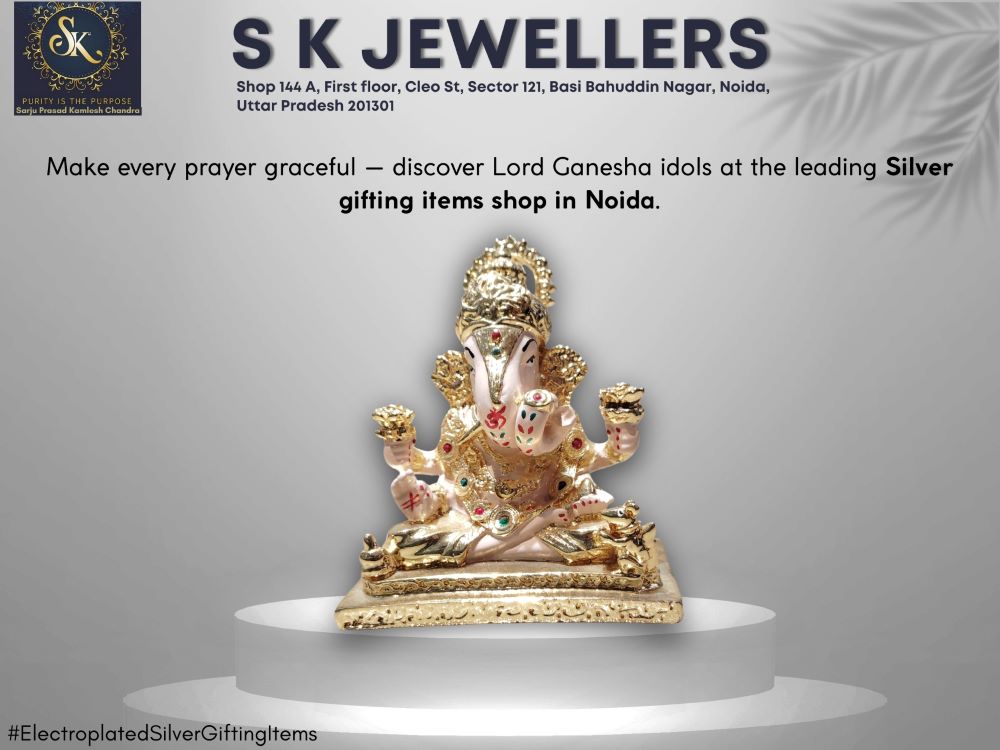 Electroplated Silver Idols for Gifting by SK Jewellers