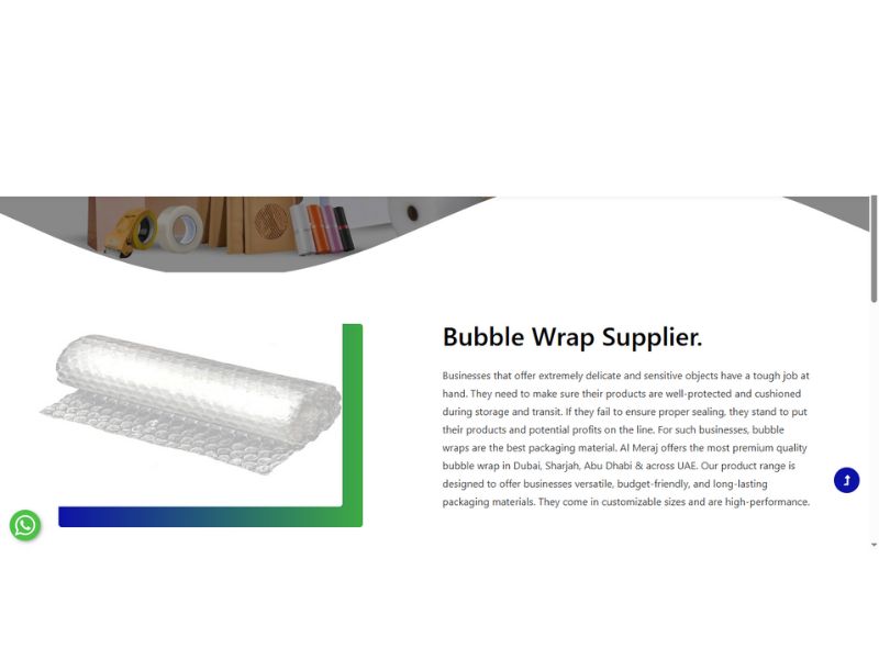 Bubble Wrap Supplier-Dubai