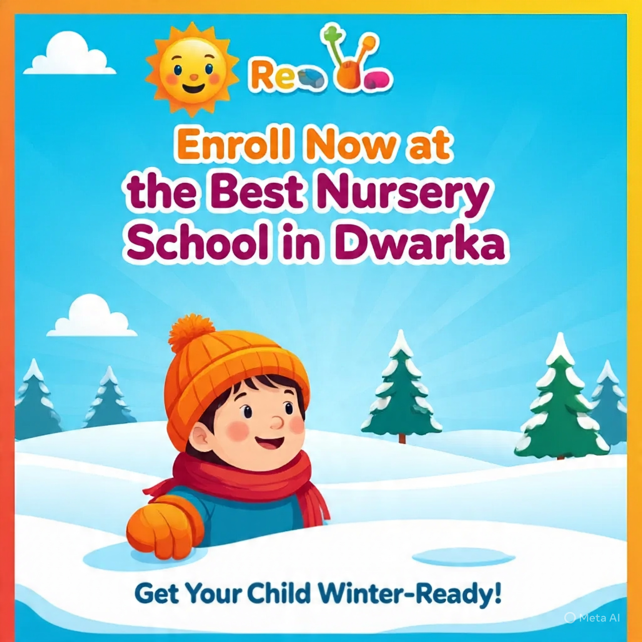Winter Fun and the Top Pre School in Dwarka Sector 19