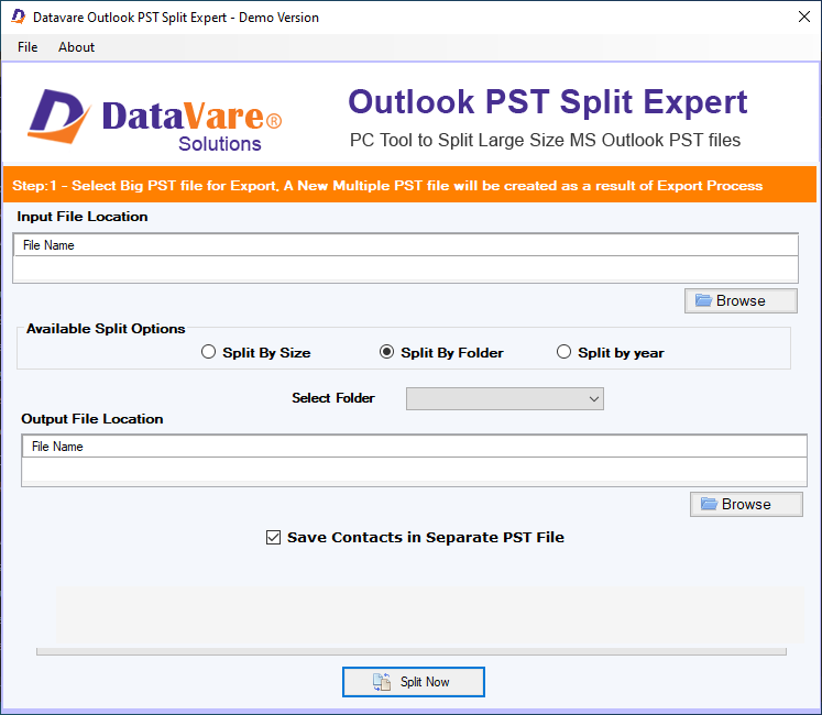 Break Large PST Files into Smaller Segments Instantly