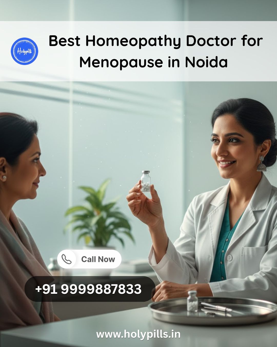 Best Homeopathy Doctor for Menopause in Noida – Holypi