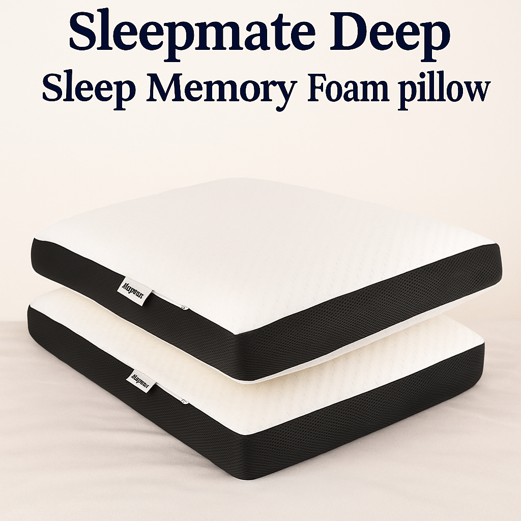 Sleepmate memory foam cushion and pillow