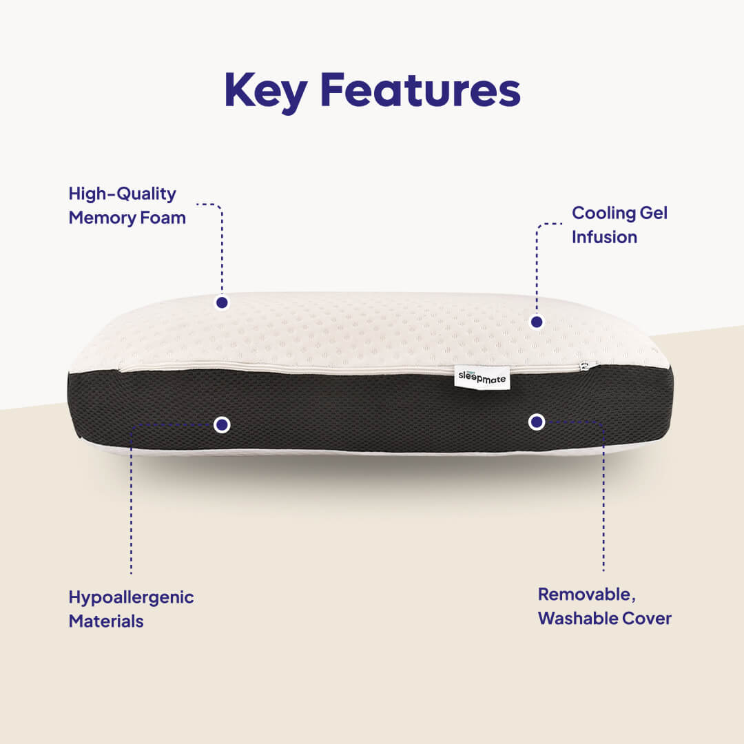 Sleepmate memory foam cushion and pillow