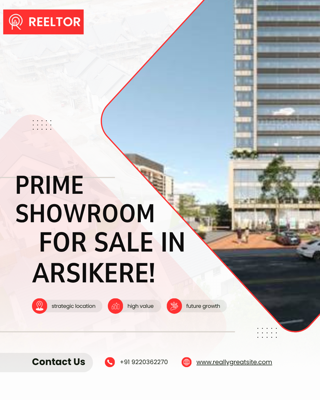 Prime showroom for sale in Arsikere!