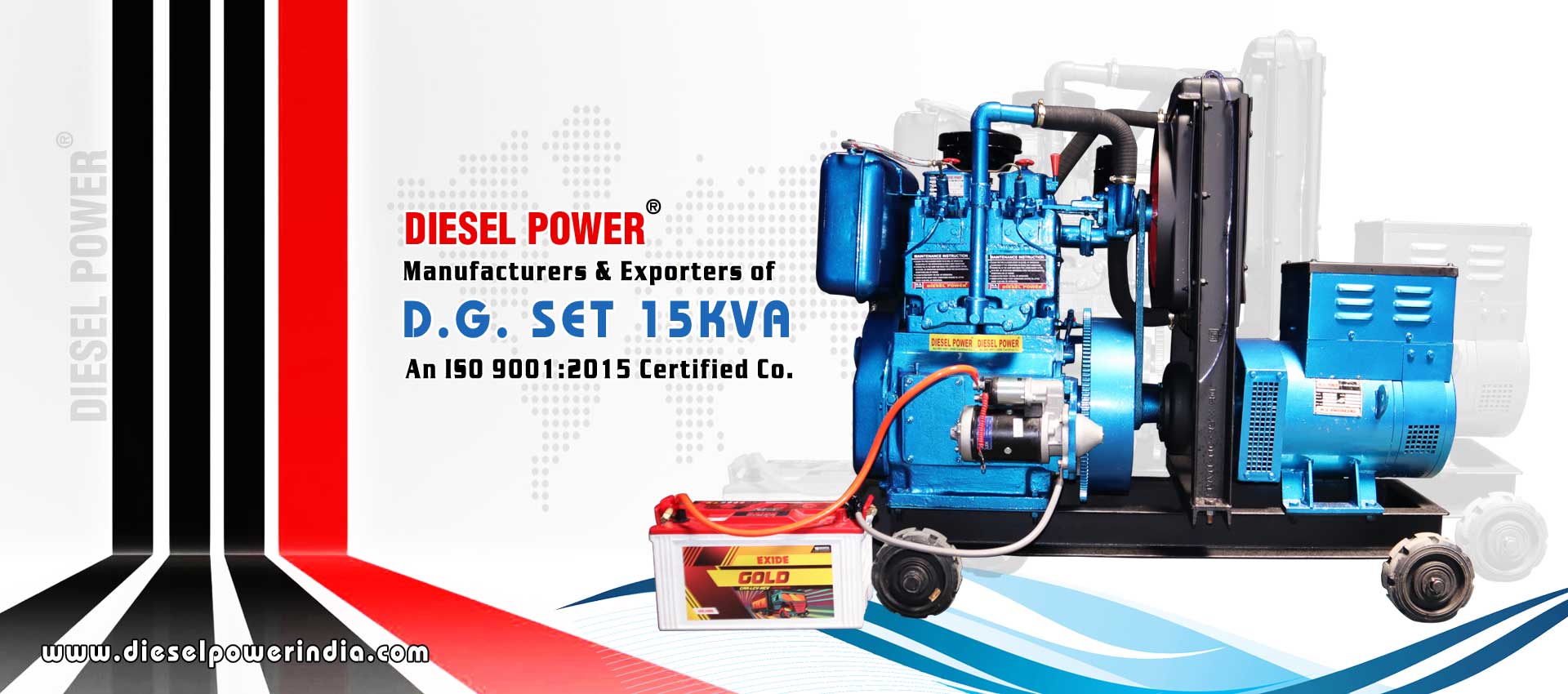 Diesel Engine Generators manufacturers exporters in In