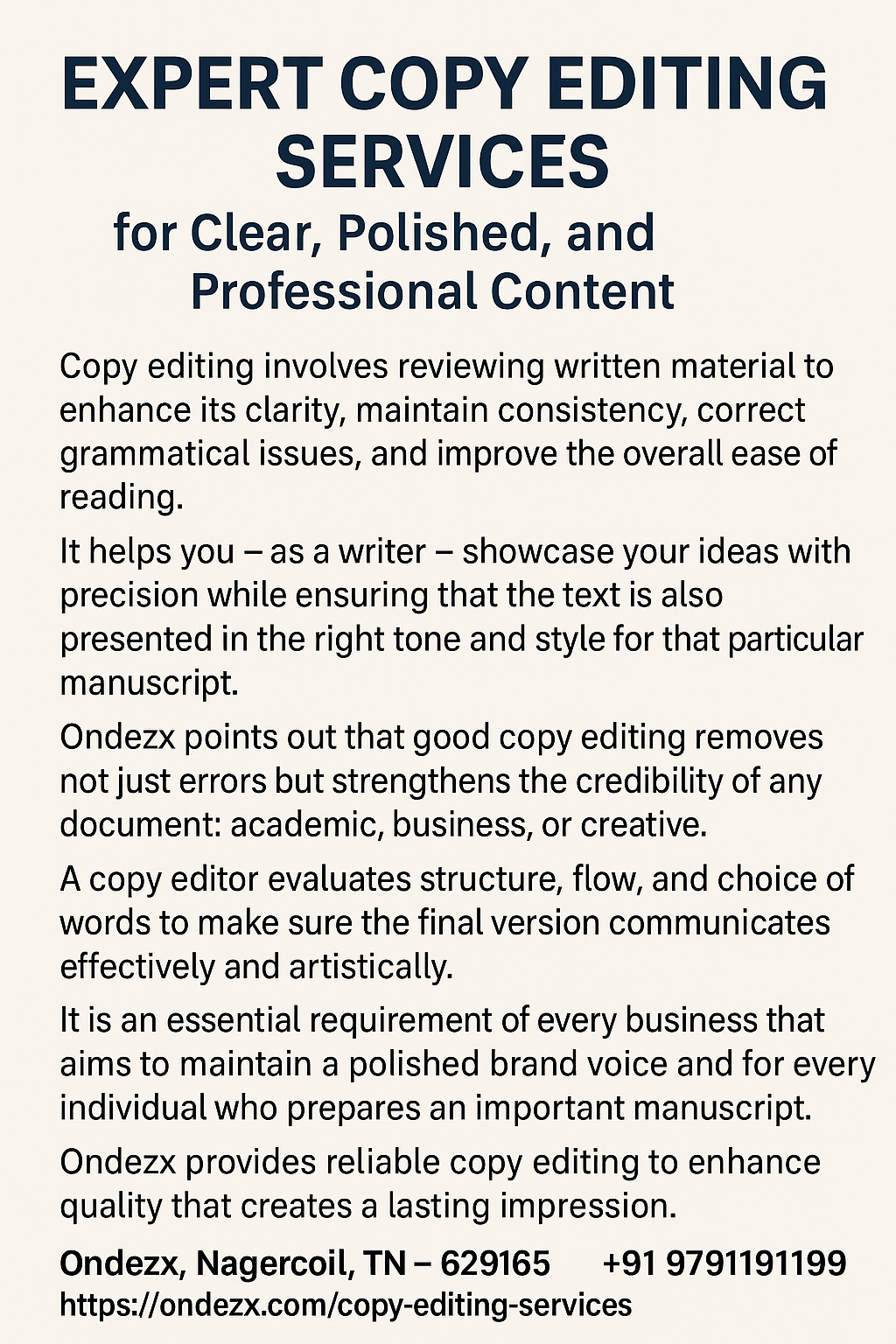 Expert Copy Editing Services For Clear And Profession