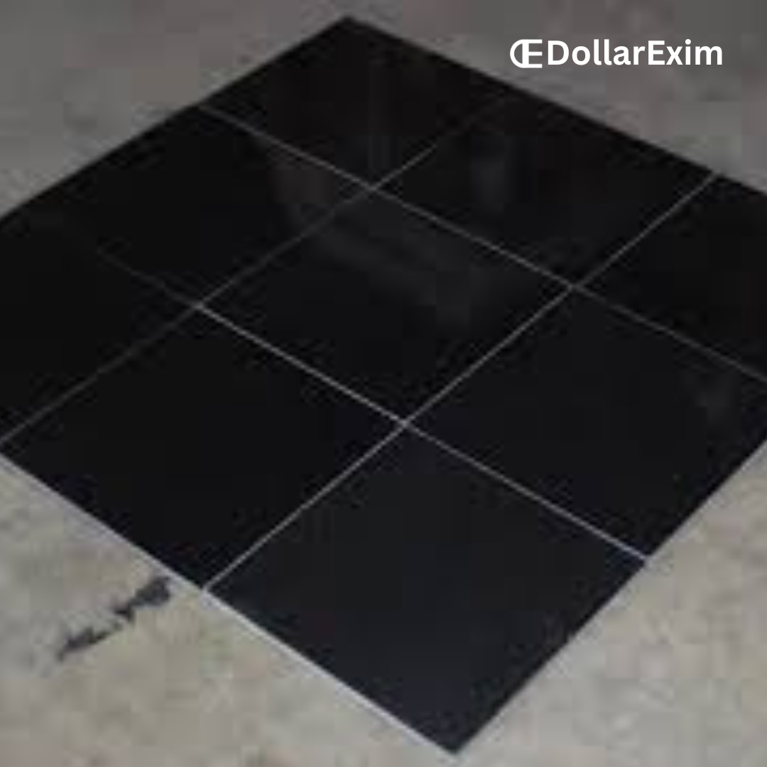 Absolute Black Granite Slabs – Premium Export Quality-
