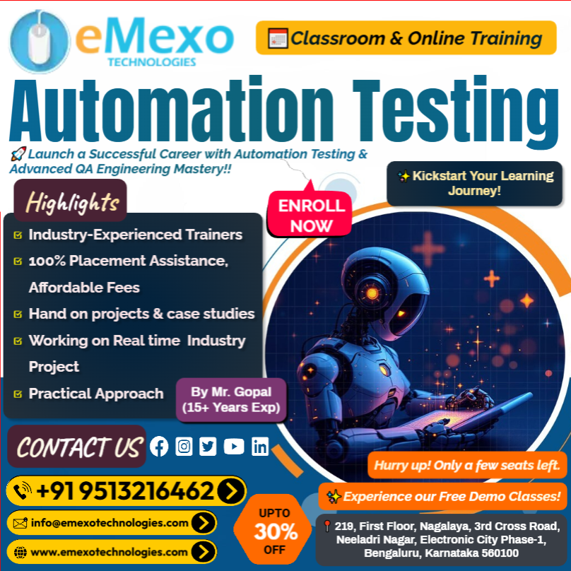 Best Automation Testing Training in Bangalore