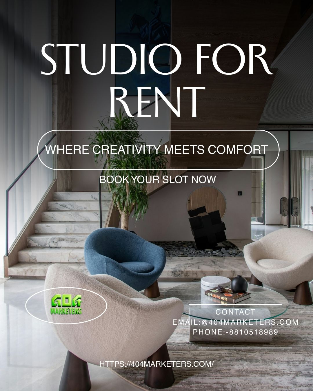 Find Your Perfect Studio for Rent Today
