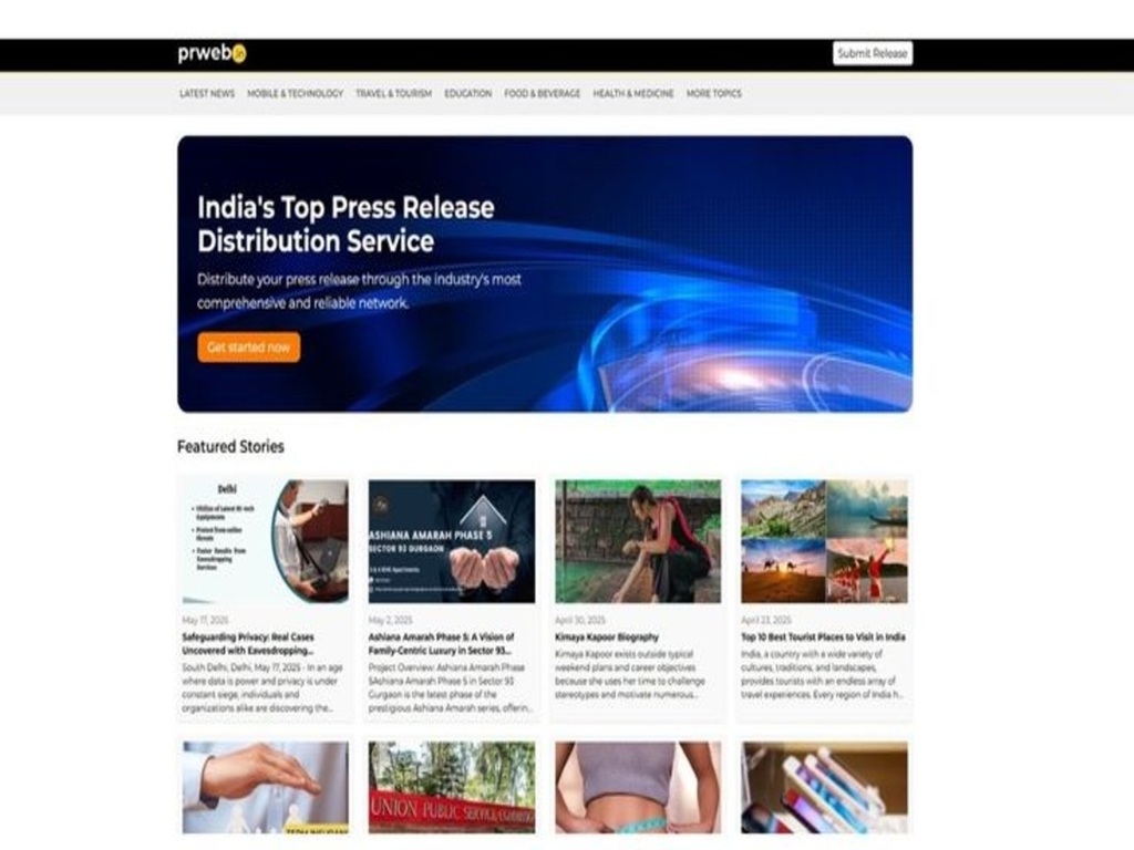 PRWeb Online Press Release Submission Website