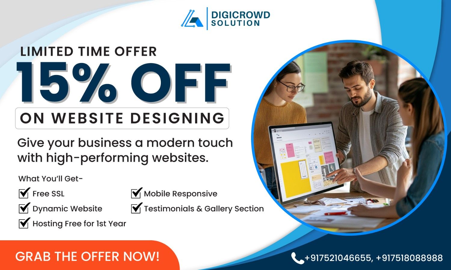 Flat 15% Off on Website Designing – Limited Time Offer