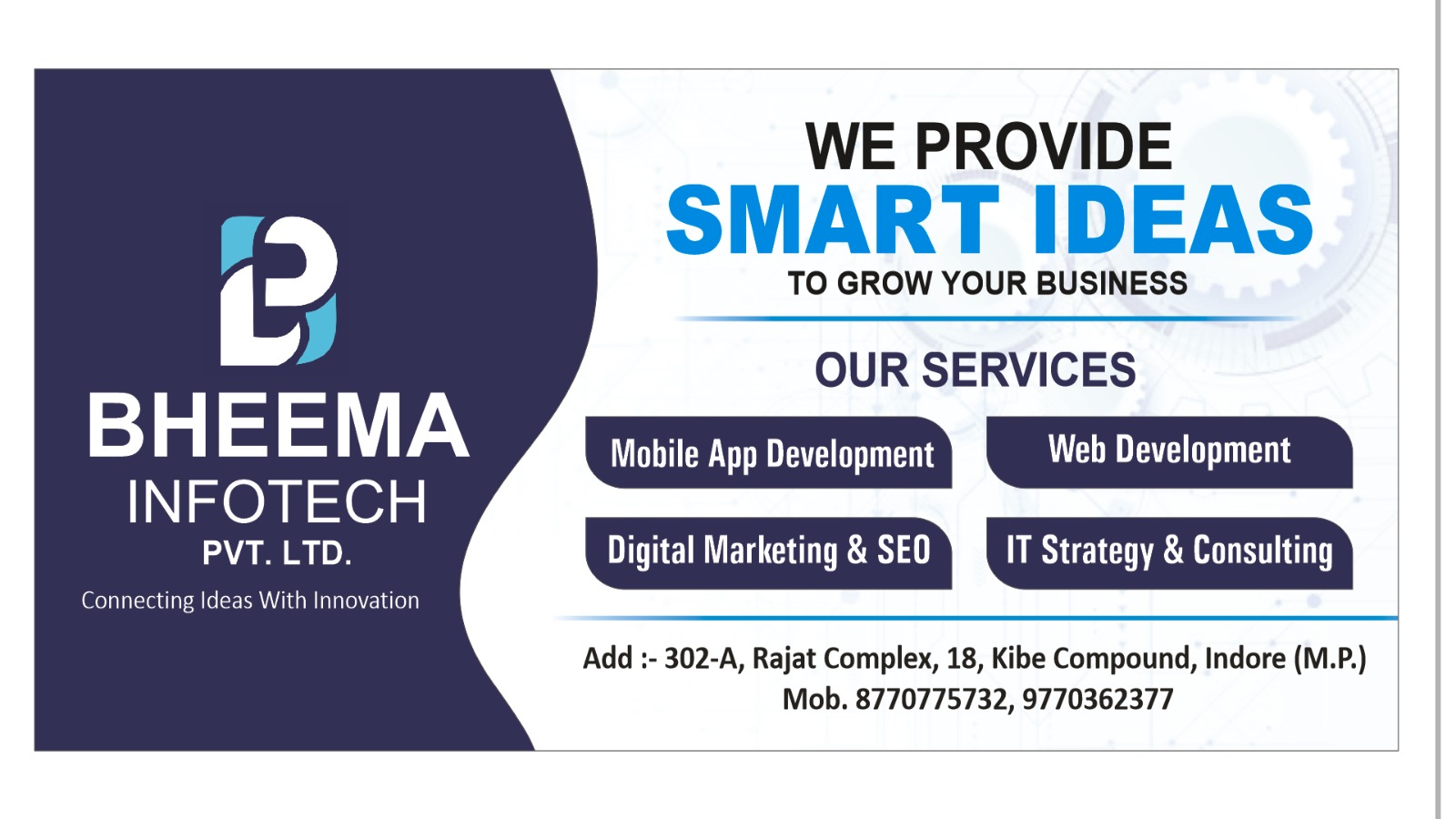 Bheema Infotech offers custom software development,