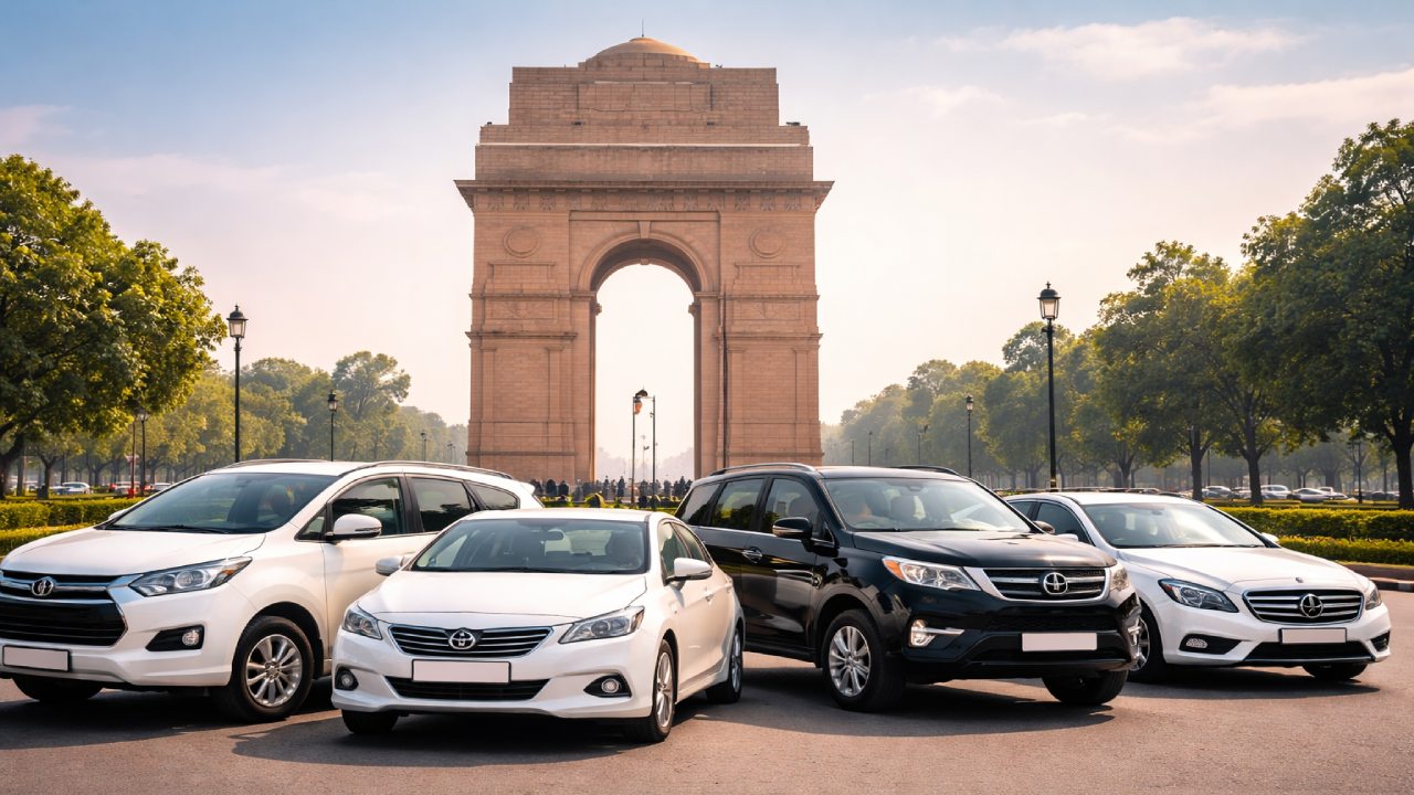 Car Rental in Delhi Safe Cars with Driver for City