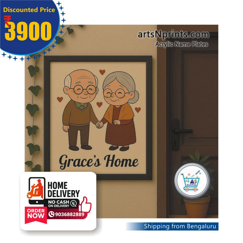 Personalized Acrylic Name Plate for Lovely Homes