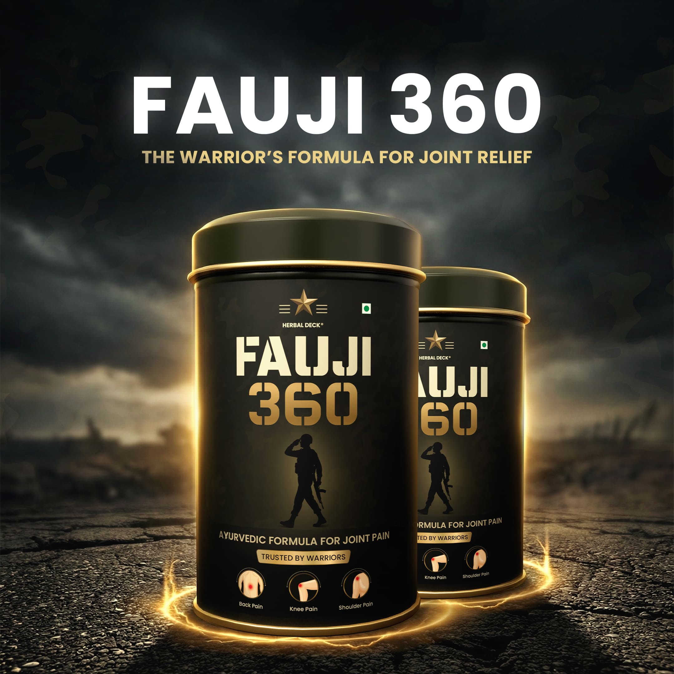 Herbal Deck Fauji 360 – Ayurvedic Pain Relief Powder f