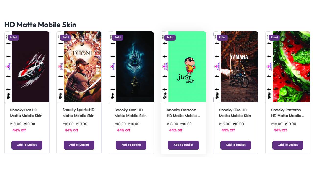 Snooky – All Types of Mobile Skin Manufacturer