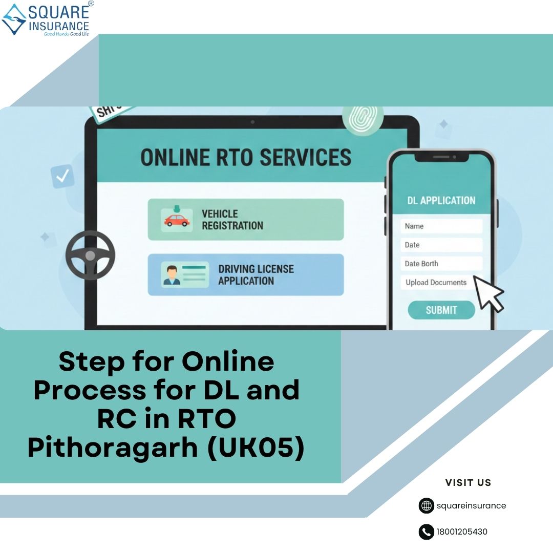 Step for Online Process for DL & RC in RTO Pithoragarh