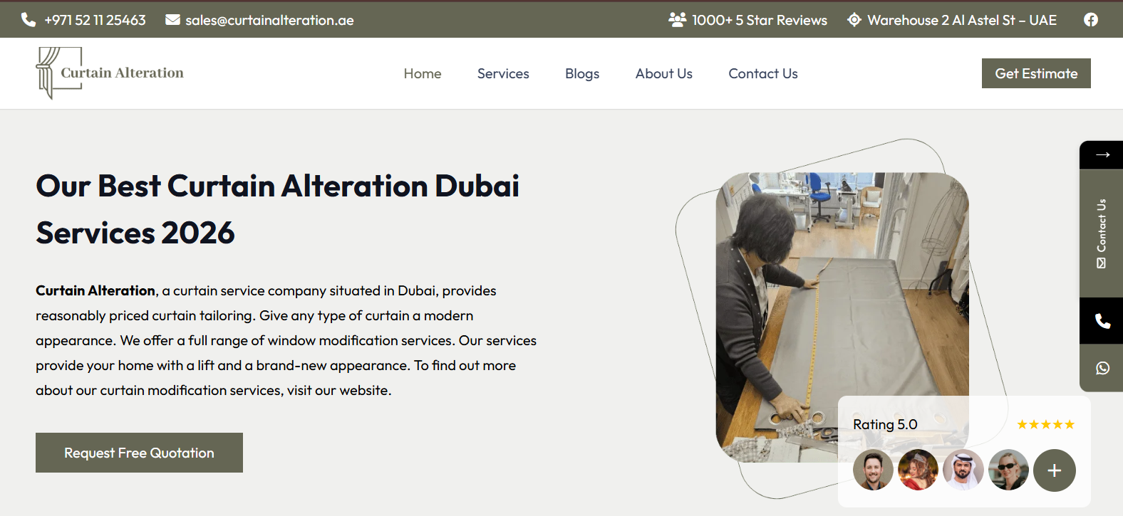 Curtain Alteration Dubai