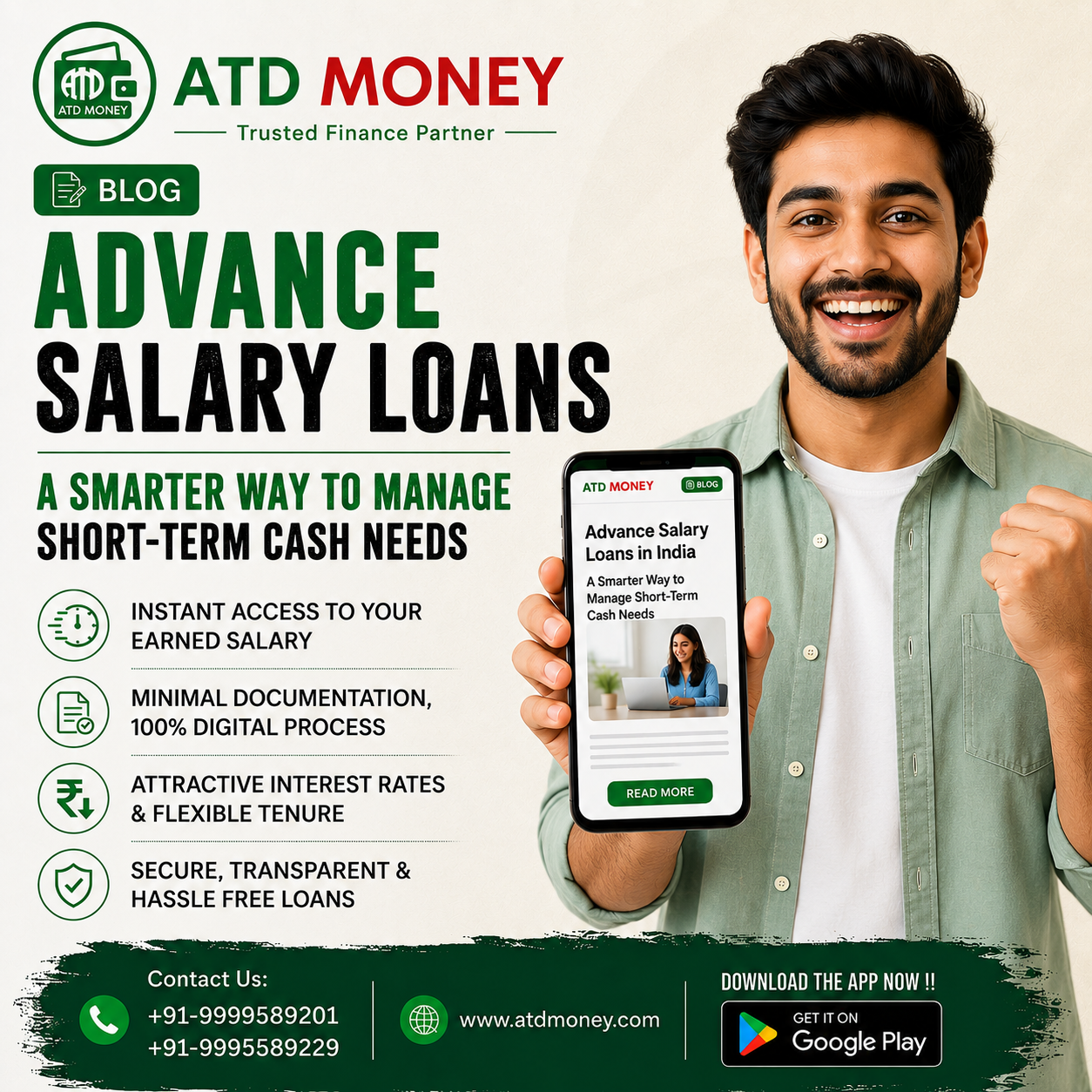 Advance Salary Loan Online – Cash Before Payday | ATD